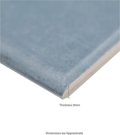 MSI Renzo Denim 3 in. x 12 in. Glossy Ceramic Subway Bullnose Tile Trim, Bathroom and Kitchen Backsplash, Accent Wall and Shower Wall Tile