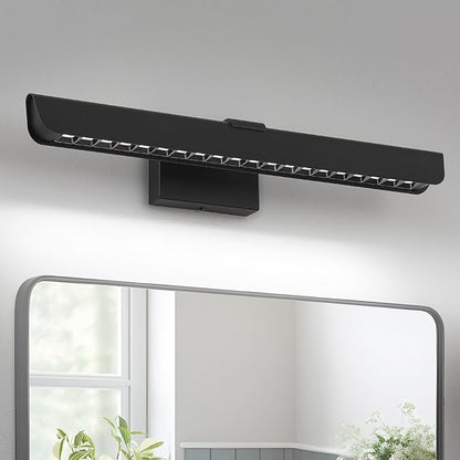 24" Black LED Vanity Light Bar - Dimmable 6000K Integrated Wall Light for Bathroom Mirror, Modern Bathroom Vanity Light for Bedroom & Bath