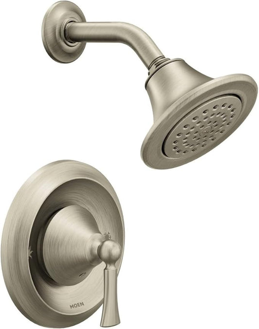 Moen Wynford Brushed Nickel Posi-Temp Eco-Performance Shower Trim Kit Valve Required, T4502EPBN