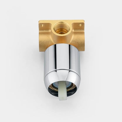 SUMERAIN Bathroom Shower Faucet Set With Valve, Chrome | 8 Inches High Pressure Rain Shower Head, Single Handle, Brass Rough in Valve