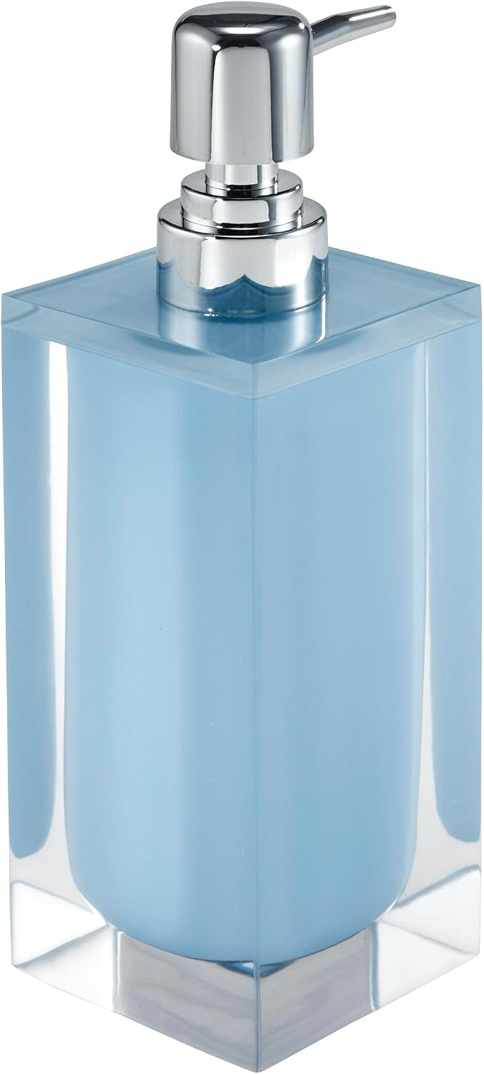Izod - Bathroom Set, 4pc Resin Countertop Accessories, Modern Home Decor, Dorm Room Essentials (Marina Collection, Blue)