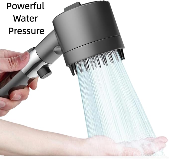 Filtered Shower Head with Handheld & High Pressure - Shower Head with 59" Stainless Hose for Hard Water | 3 Spray Modes with 10 Replaceable Filters
