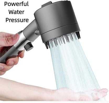 Filtered Shower Head with Handheld & High Pressure - Shower Head with 59" Stainless Hose for Hard Water | 3 Spray Modes with 10 Replaceable Filters