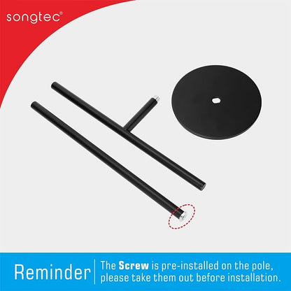 Songtec Hand Towel Holder Stand for Bathroom, Fingertip Towel Rack, Rust-Proof Accessories Jewelry Stand - Black