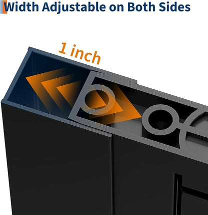 Pivot Shower Door 72"x34" – Aluminum Frame with 6mm Tempered Glass, Single-Hinge Design, Easy-Clean Coating, Matte Black