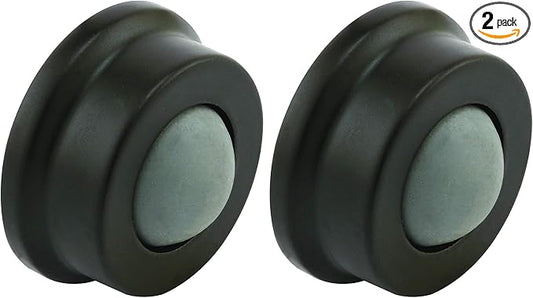 Prime-Line J 4648 1 in., Cast Brass, Bronze, Wall Stop with Convex Bumper (Single Pack) (Pack of 2)