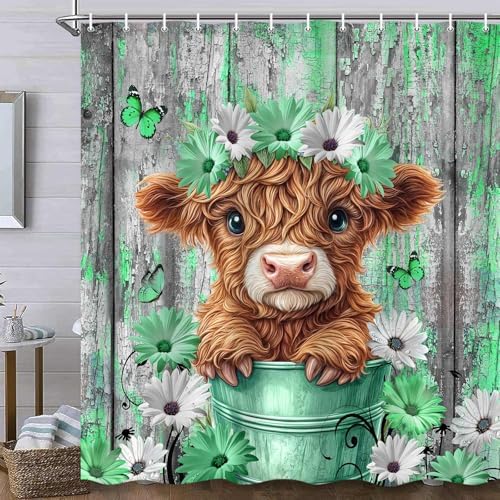 Highland Cow Shower Curtain