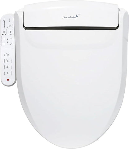 SmartBidet® SB-2000 Smart Bidet Electric Bidet Toilet Seat with Heated Seat, Warm Water, Air Dryer – Side Control Panel, Elongated