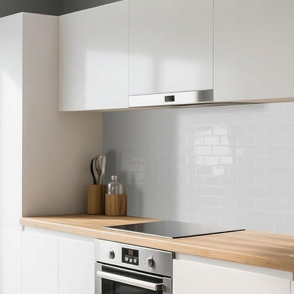 Art3d 10-Pack Subway Peel and Stick Backsplash, White Washed, 12 x 12 Inch | Thickened Design, No Warping, Durable, Self-Adhesive, Sturdy, for Kitchen, Bedroom, Ideal for New Home Buyers, Future Movers