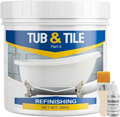 Tub and Tile Paint, 10.5oz Tub and Tile Refinishing Kit for Tiles, Sinks and Toilets
