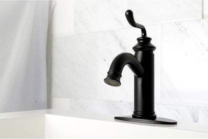 Kingston Brass LS5410RL Royale Bathroom Faucet, Matte Black, 5.88 x 5.06 x 9