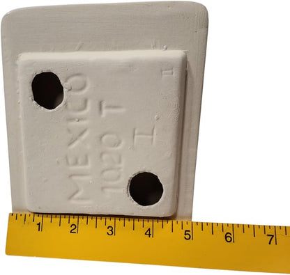 DALTILE Snow White Ceramic TP Toilet Paper Holder Wall Mount Thinset Installation Vintage Mid Century Modern Retro, BA1020T