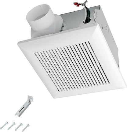Amazon Basics AB-BV101 Air Ventilation Fan, Exhaust Fan, 70 CFM / 2.0 Sones, White