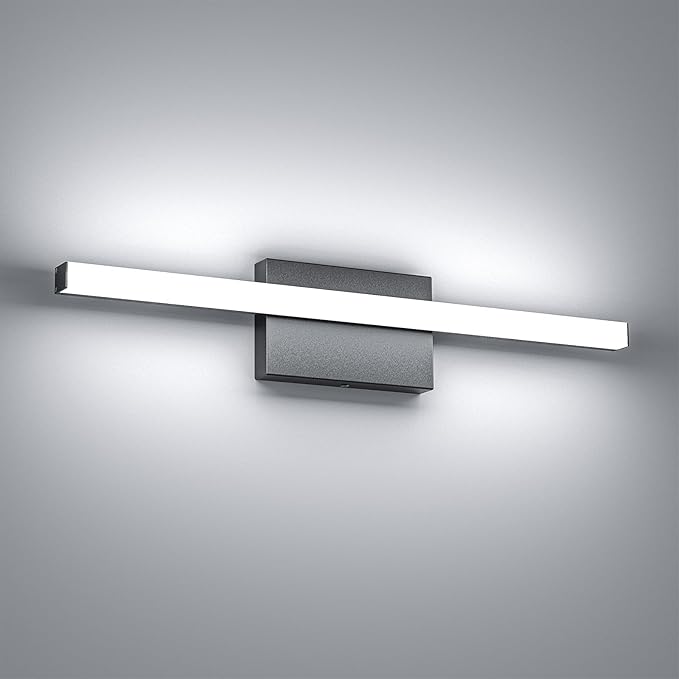 24 Inch LED Bathroom Vanity Light Bar 5700K Dimmable Led Bathroom Light Over Mirror Modern Bath Wall Light Cool White ETL Certified 24W
