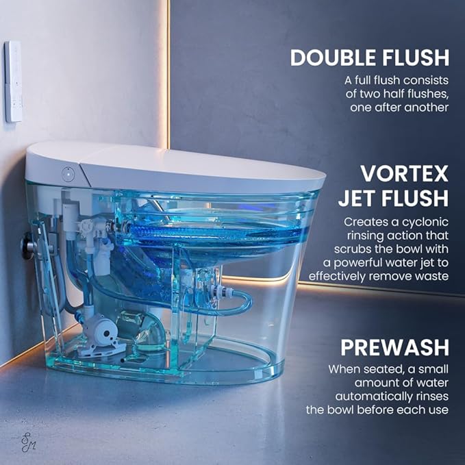 Swiss Madison Viro V10 Smart Toilet 12” Rough-in ADA Height in Glossy White