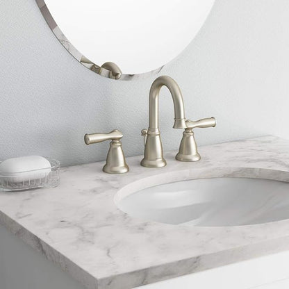 Moen WS84924SRN Two-Handle High Arc Bathroom Faucet, Spot Resist Brushed Nickel