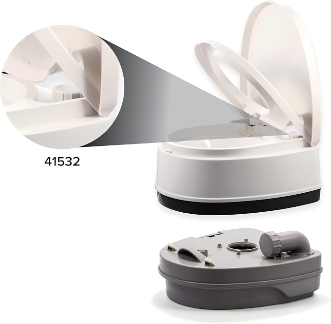 Camco Replacement Fill Cap for Use with Camco Premium Travel Toilets (Models 41535, 41544) - Creates a Tight Seal to Prevent Water Leaks (41532)