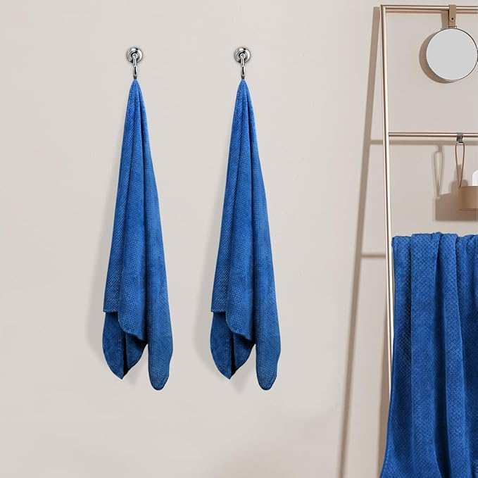 HOMEXCEL 4PK Bath Towel Set, 30x60 in, Absorbent Large Towels for Bathroom | Ultra Soft, Lightweight, Quick Dry Towels for Pool, Beach, Swim, Yoga, SPA, Blue