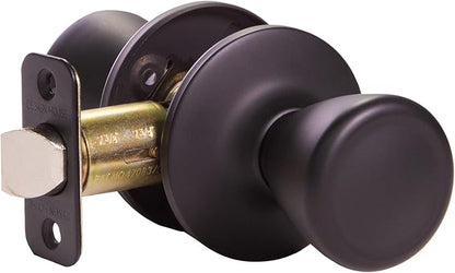 Design House 779256 Tulip Passage Hall and Closet Door Knob Matte Black