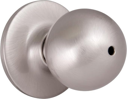 Design House 781864 Ball Privacy Bed and Bath Knob Satin Nickel