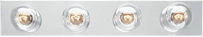 Westinghouse 6641100 Four-Light Bath Bar, Chrome