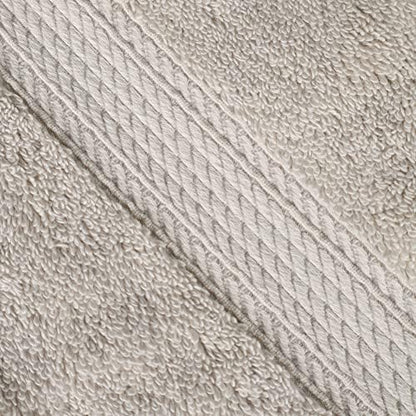 SUPERIOR Egyptian Cotton Plush & Absorbent, Hand Towel Set of 4, Stone