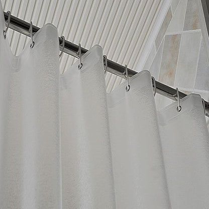 AooHome Shower Stall Curtain Liner for Small Size 48x72 Inch, 8G Eva RV Shower Curtain Frosted Pattern, Narrow Standing Single Water Repellent Shower Liner, Semi Transparent