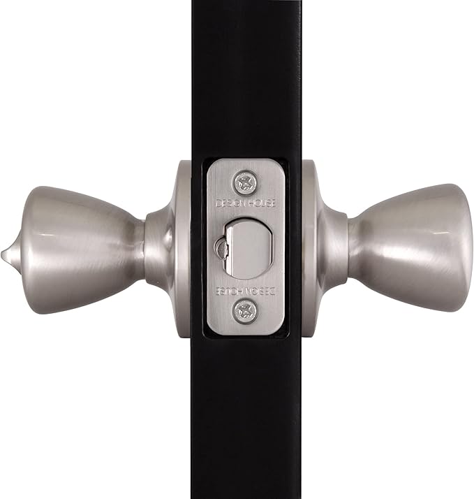 Design House 781922 Tulip Keyed Entry Door Knob Satin Nickel