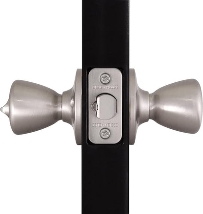 Design House 781922 Tulip Keyed Entry Door Knob Satin Nickel