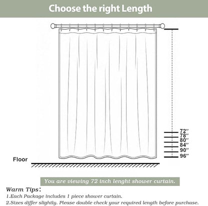 Light Grey Stall Shower Curtain for Bathroom, 3D Embossed Textured Fabric Small Shower Curtain for Narrow Stall Size, Machine Washable Water Resistance, Hotel Style, 36" W x 72" L, Light Grey
