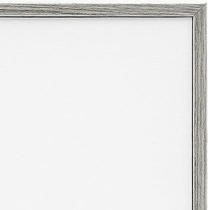 Stupell Industries 'Guide to Bathroom Procedures Linen Look', Framed Giclee Art, Gray, 16 x 20 Inches, Easy to Hang and Sturdy, Made in USA, by Lettered and Lined