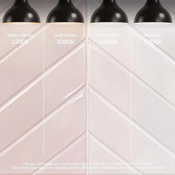 STICKGOO Herringbone Peel and Stick Backsplash, Smoky Pink, 10 Sheets | 12.6 x 9.7 in, Thicker Rectangular Vinyl Stick-On Wall Tiles, Easy Alignment, Waterproof, Easy to Clean, Kitchen/Bathroom