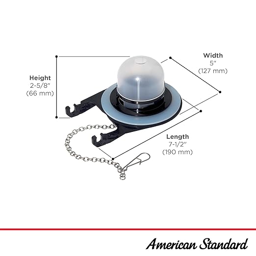 American Standard 7381193-200.0070A 3-Inch Toilet Tank Flapper Valve Set