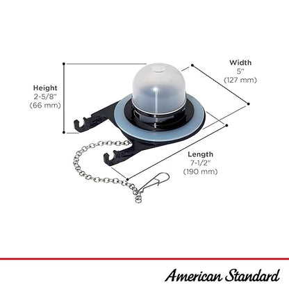 American Standard 7381193-200.0070A 3-Inch Toilet Tank Flapper Valve Set