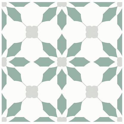 MORCART 40PCS 7.87" x 7.87" Peel and Stick Floor Tile, Aqua Blue | DIY Vinyl Flooring Self-Adhesive Removable and Waterproof Tile Sticker for Bathroom, Kitchen, Wall, Bedroom, Stairs