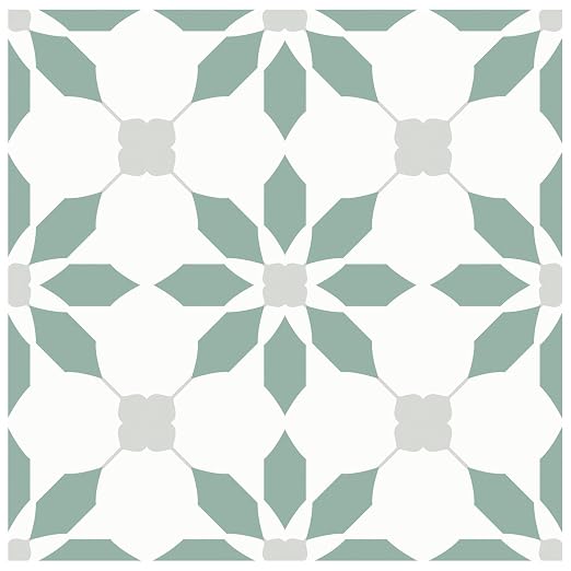 MORCART 20PCS 7.87" x 7.87" Peel and Stick Floor Tile, Aqua Blue | Self-Adhesive DIY Vinyl Flooring, Removable and Waterproof Tile Sticker for Bathroom, Kitchen, Wall, Bedroom, Stairs