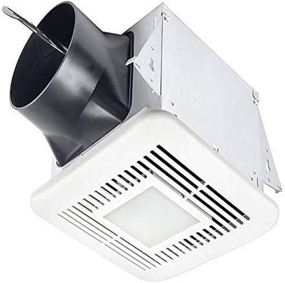 Delta BreezElite 80/110 CFM, Exhaust Bath Fan, LED Light, Off White