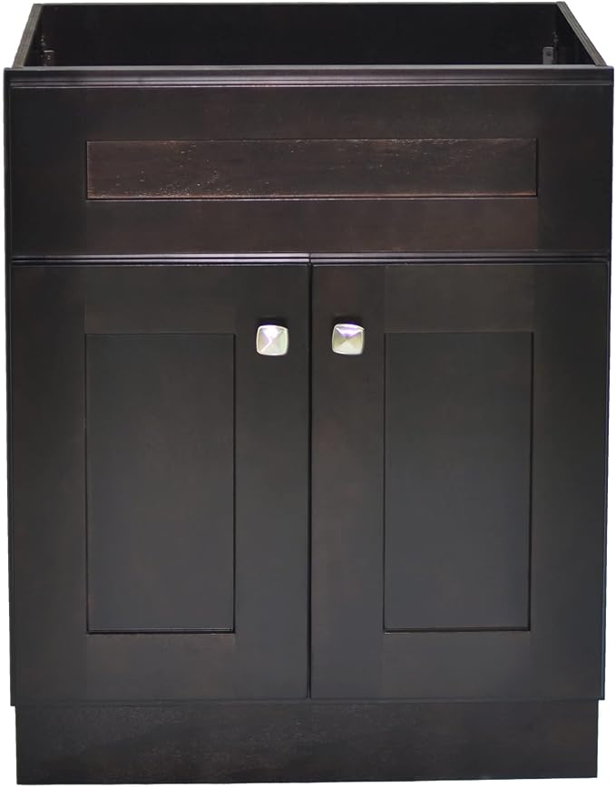 Design House Brookings Bathroom Vanity, 24", Espresso | Adjustable Hinges, Freestanding, Contemporary/Modern, Wood, Bath, 586974