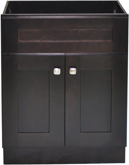 Design House Brookings Bathroom Vanity, 24", Espresso | Adjustable Hinges, Freestanding, Contemporary/Modern, Wood, Bath, 586974