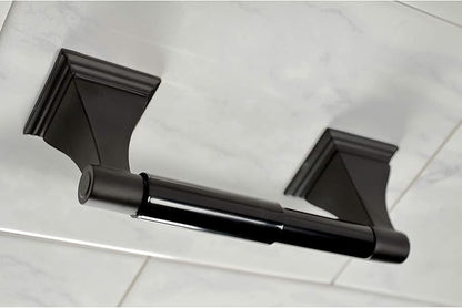 Kingston Brass BAHK61212478K Monarch 5-Piece 18-Inch and 24-Inch Towel Bars Bathroom Accessory Set in Matte Black