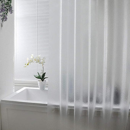 AooHome 72x96 Inch Extra Long Shower Curtain, Eva Frosted Shower Curtain Liner with 5 Bottom Magnets, Water Repellent, Semi Transparent