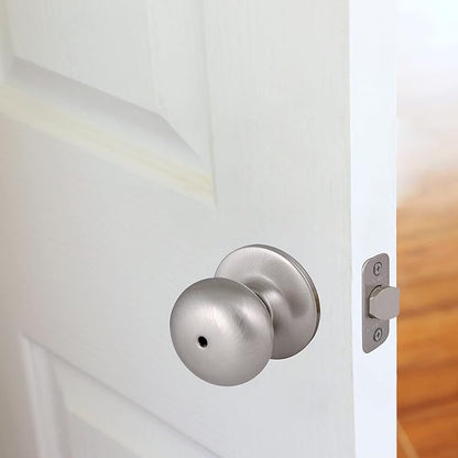 Design House 753319 Cambridge 2-Way Adjustable Privacy Door Knob, Satin Nickel