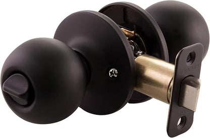 Design House 779108 Ball Privacy Bed and Bath Door Knob Matte Black
