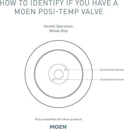 Moen Gibson Chrome Posi-Temp Pressure Balancing Modern Tub and Shower Trim with 8-Inch Rainshower Valve Required, T3003EP