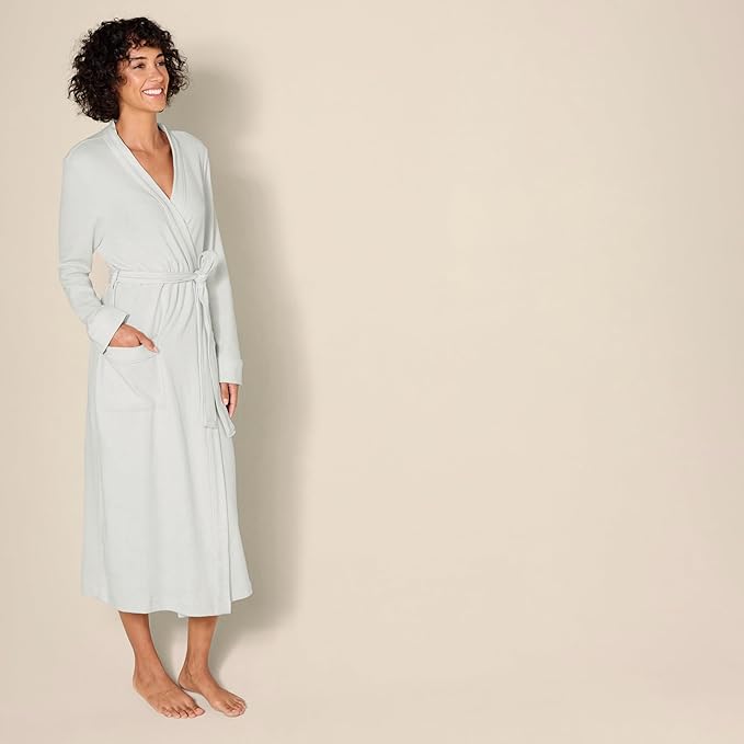 Amazon Essentials Women's Lightweight Waffle Full-Length Bath Robe (Available in Plus Size)