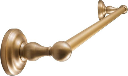 SENTO ROBIKI Gold Bathroom Accessories Set, Bath Hardware, Includes Robe Hook, Toilet Paper Holder, Towel Ring, 18” & 24” Towel Bar, Duty Metal Bath Hardware Set Wall Mounted (5-Piece, Satin Brass)