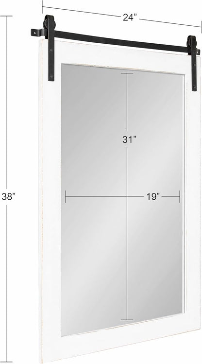 Kate and Laurel Cates Farmhouse Wall Mirror