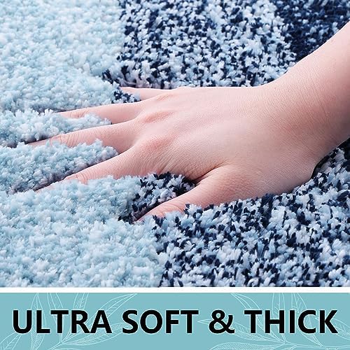 Arotive Microfiber Bathroom Rugs, Shaggy Soft Absorbent Bath Rug, 54x24