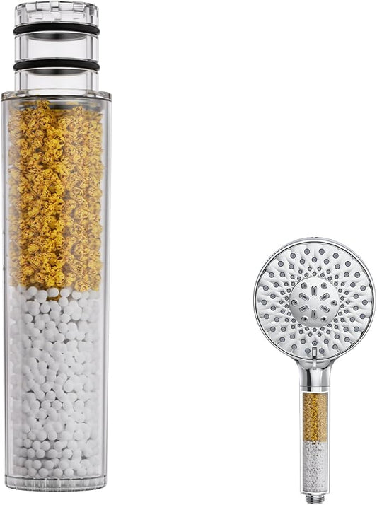 SR SUN RISE Shower Filter for Handheld Shower Head, NSF Certified 1 Pack Replacement Filters for Hard Water Remove Chlorine and Harmful Substances Only Fits SR SUN RISE Shower Head
