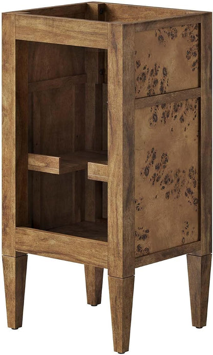 Modway EEI-6136-BRN Elysian 18" Wood Bathroom Vanity Cabinet (Sink Basin Not Included), Brown